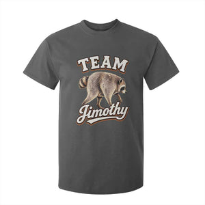 Team Jimothy Funny Viral Seattle Raccoon Legend T Shirt For Kid Trash Panda Meme Vintage Sports Style Graphic TS02 Dark Heather Print Your Wear