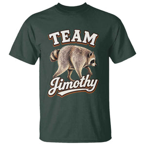 Team Jimothy Funny Viral Seattle Raccoon Legend T Shirt Trash Panda Meme Vintage Sports Style Graphic TS02 Dark Forest Green Print Your Wear