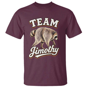 Team Jimothy Funny Viral Seattle Raccoon Legend T Shirt Trash Panda Meme Vintage Sports Style Graphic TS02 Maroon Print Your Wear