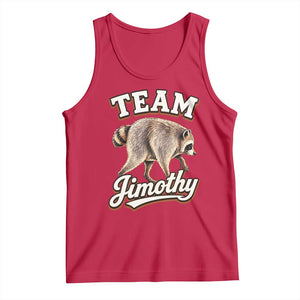 Team Jimothy Funny Viral Seattle Raccoon Legend Tank Top Trash Panda Meme Vintage Sports Style Graphic TS02 Red Print Your Wear