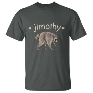Cute Jimothy the Raccoon Heart Graphic T Shirt Viral Seattle Trash Panda Meme TS02 Dark Heather Print Your Wear