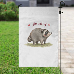 Cute Watercolor Viral Jimothy the Raccoon Garden Flag Viral Seattle Trash Panda Meme TS02 Print Your Wear