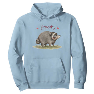 Cute Watercolor Viral Jimothy the Raccoon Hoodie Viral Seattle Trash Panda Meme TS02 Light Blue Print Your Wear
