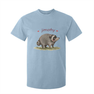 Cute Watercolor Viral Jimothy the Raccoon T Shirt For Kid Viral Seattle Trash Panda Meme TS02 Light Blue Print Your Wear