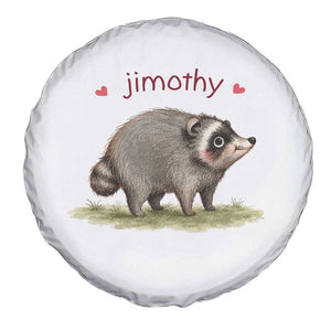 Cute Watercolor Viral Jimothy the Raccoon Spare Tire Cover Viral Seattle Trash Panda Meme TS02 Print Your Wear