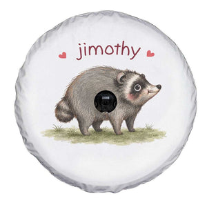 Cute Watercolor Viral Jimothy the Raccoon Spare Tire Cover Viral Seattle Trash Panda Meme TS02 Print Your Wear