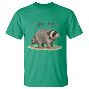 Cute Watercolor Viral Jimothy the Raccoon T Shirt Viral Seattle Trash Panda Meme TS02 Irish Green Print Your Wear