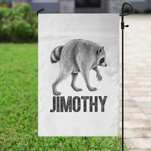 Viral Seattle Jimothy the Raccoon Garden Flag Vintage Trash Panda Meme Graphic