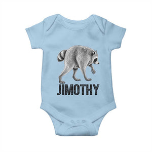 Viral Seattle Jimothy the Raccoon Baby Onesie Vintage Trash Panda Meme Graphic TS02 Light Blue Print Your Wear