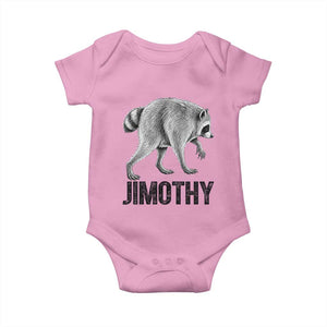 Viral Seattle Jimothy the Raccoon Baby Onesie Vintage Trash Panda Meme Graphic TS02 Light Pink Print Your Wear