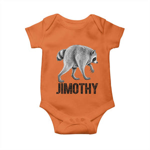 Viral Seattle Jimothy the Raccoon Baby Onesie Vintage Trash Panda Meme Graphic TS02 Orange Print Your Wear