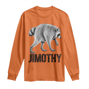 Viral Seattle Jimothy the Raccoon Long Sleeve Shirt Vintage Trash Panda Meme Graphic TS02 Orange Print Your Wear