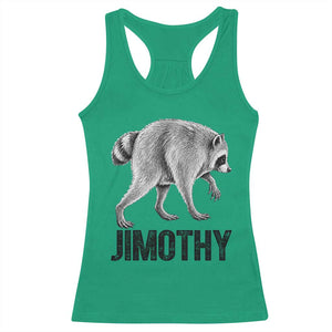 Viral Seattle Jimothy the Raccoon Racerback Tank Top Vintage Trash Panda Meme Graphic TS02 Irish Green Print Your Wear