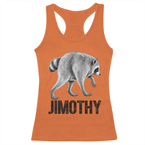 Viral Seattle Jimothy the Raccoon Racerback Tank Top Vintage Trash Panda Meme Graphic TS02 Orange Print Your Wear