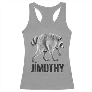 Viral Seattle Jimothy the Raccoon Racerback Tank Top Vintage Trash Panda Meme Graphic TS02 Sport Gray Print Your Wear