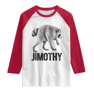 Viral Seattle Jimothy the Raccoon Raglan Shirt Vintage Trash Panda Meme Graphic