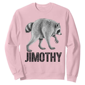 Viral Seattle Jimothy the Raccoon Sweatshirt Vintage Trash Panda Meme Graphic TS02 Light Pink Print Your Wear