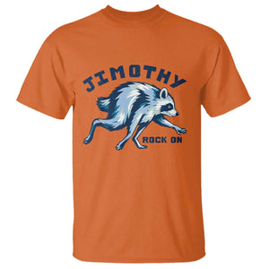 Rock On Jimothy the Raccoon Blue Graphic T Shirt Vintage Viral Seattle Trash Panda TS02 Orange Print Your Wear