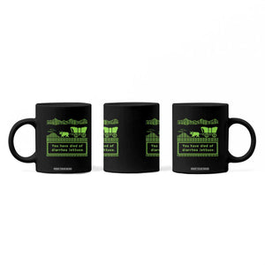 Retro 8-Bit Pixel 80s Game Over Parody Graphic Coffee Mug You Have Died Of Diarrhea Lettuce