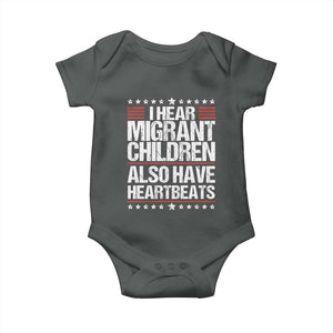 I Hear Migrant Children Also Have Heartbeats Baby Onesie Vintage Stars Human Rights Social Justice