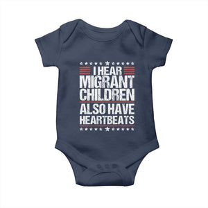I Hear Migrant Children Also Have Heartbeats Baby Onesie Vintage Stars Human Rights Social Justice