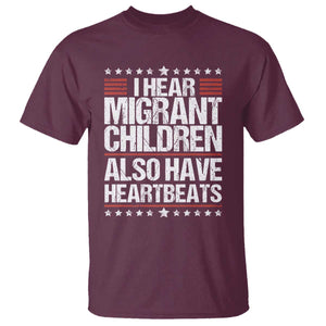 I Hear Migrant Children Also Have Heartbeats T Shirt Vintage Stars Human Rights Social Justice