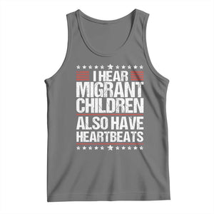 I Hear Migrant Children Also Have Heartbeats Tank Top Vintage Stars Human Rights Social Justice