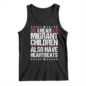 I Hear Migrant Children Also Have Heartbeats Tank Top Vintage Stars Human Rights Social Justice