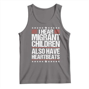 I Hear Migrant Children Also Have Heartbeats Tank Top Vintage Stars Human Rights Social Justice