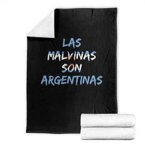 Patriotic Las Malvinas Son Argentinas Flag Throw Blanket Argentine Heritage Sun of May Argentina Sovereignty