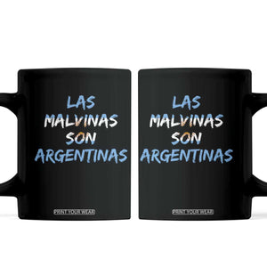 Patriotic Las Malvinas Son Argentinas Flag Coffee Mug Argentine Heritage Sun of May Argentina Sovereignty