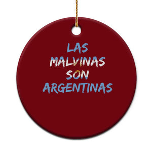 Patriotic Las Malvinas Son Argentinas Flag Ceramic Ornament Argentine Heritage Sun of May Argentina Sovereignty