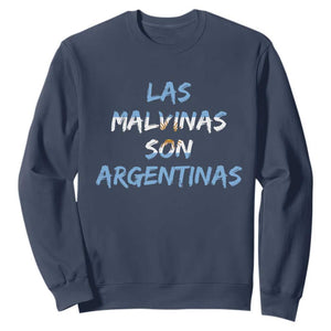 Patriotic Las Malvinas Son Argentinas Flag Sweatshirt Argentine Heritage Sun of May Argentina Sovereignty
