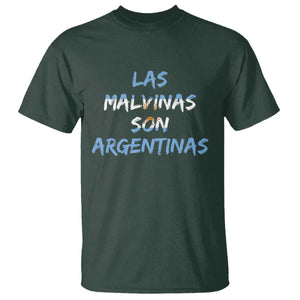 Patriotic Las Malvinas Son Argentinas Flag T Shirt Argentine Heritage Sun of May Argentina Sovereignty