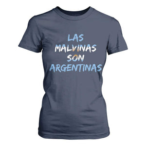 Patriotic Las Malvinas Son Argentinas Flag T Shirt For Women Argentine Heritage Sun of May Argentina Sovereignty
