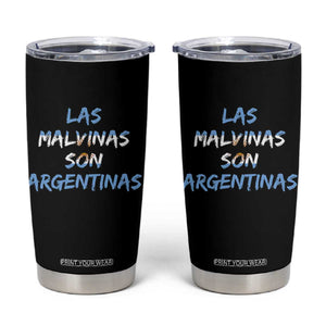 Patriotic Las Malvinas Son Argentinas Flag Tumbler Cup Argentine Heritage Sun of May Argentina Sovereignty