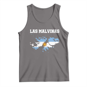 Las Malvinas Island Map Flag Graphic Tank Top Patriotic Sovereignty Argentine Heritage Sun of May Pride