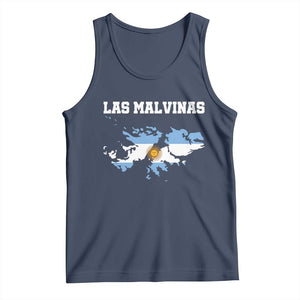 Las Malvinas Island Map Flag Graphic Tank Top Patriotic Sovereignty Argentine Heritage Sun of May Pride