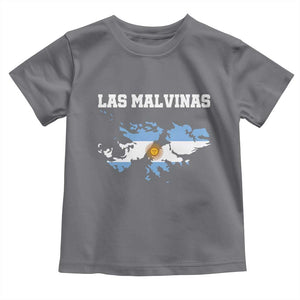Las Malvinas Island Map Flag Graphic Toddler T Shirt Patriotic Sovereignty Argentine Heritage Sun of May Pride