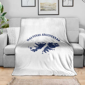 Retro Malvinas Argentinas Distressed Map Graphic Throw Blanket Argentine Island Sovereignty Heritage Pride