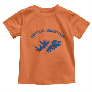 Retro Malvinas Argentinas Distressed Map Graphic Toddler T Shirt Argentine Island Sovereignty Heritage Pride