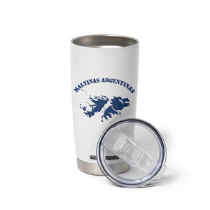 Retro Malvinas Argentinas Distressed Map Graphic Tumbler Cup Argentine Island Sovereignty Heritage Pride