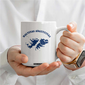 Retro Malvinas Argentinas Distressed Map Graphic Coffee Mug Argentine Island Sovereignty Heritage Pride
