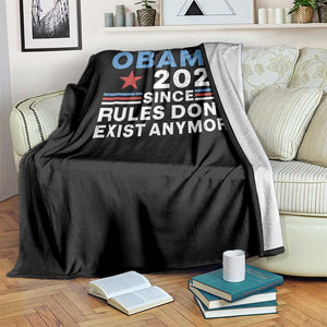 Obama 2028 Since Rules Dont Exist Anymore Throw Blanket Political Satire Red White and Blue