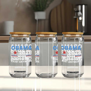 Obama 2028 Since Rules Dont Exist Anymore Glass Can Political Satire Red White and Blue