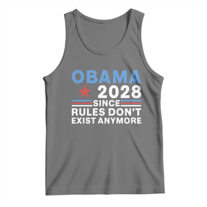 Obama 2028 Since Rules Dont Exist Anymore Tank Top Political Satire Red White and Blue