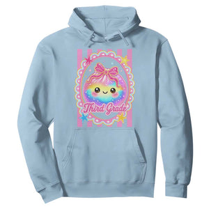 Kawaii Third Grade Glitter Dumpling Printed Graphic Hoodie Cute First Day Back To School for Students Teachers