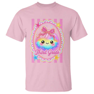 Kawaii Third Grade Glitter Dumpling Printed Graphic T Shirt Cute First Day Back To School for Students Teachers