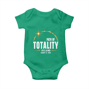 Path of Totality Iceland August 12 2026 Baby Onesie Total Solar Eclipse Astronomy Travel Gift