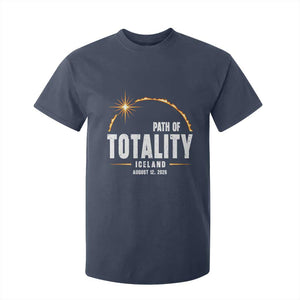 Path of Totality Iceland August 12 2026 T Shirt For Kid Total Solar Eclipse Astronomy Travel Gift